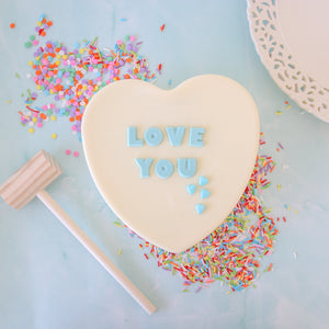 Personalised Heart Smash Cake (1kg)