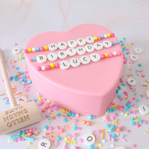 Friendship Bracelet Smash Cake
