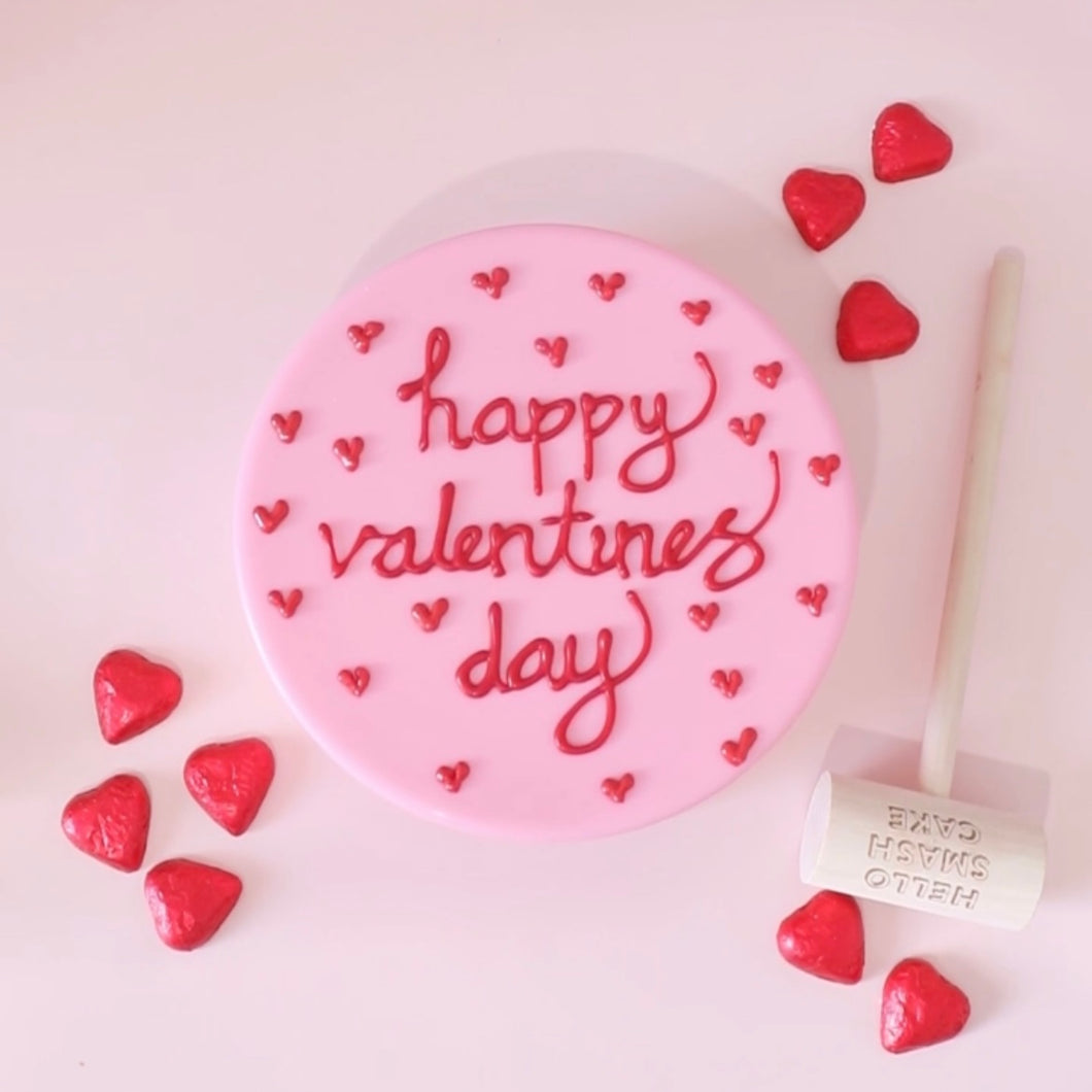 Valentines Round Smash Cake