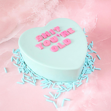 Load image into Gallery viewer, Personalised Heart Smash Cake (1kg)
