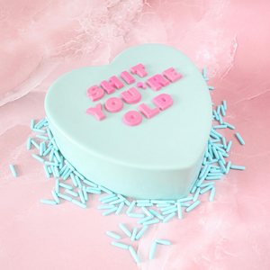 Personalised Heart Smash Cake (1kg)