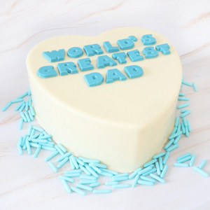 Personalised Heart Smash Cake (1kg)