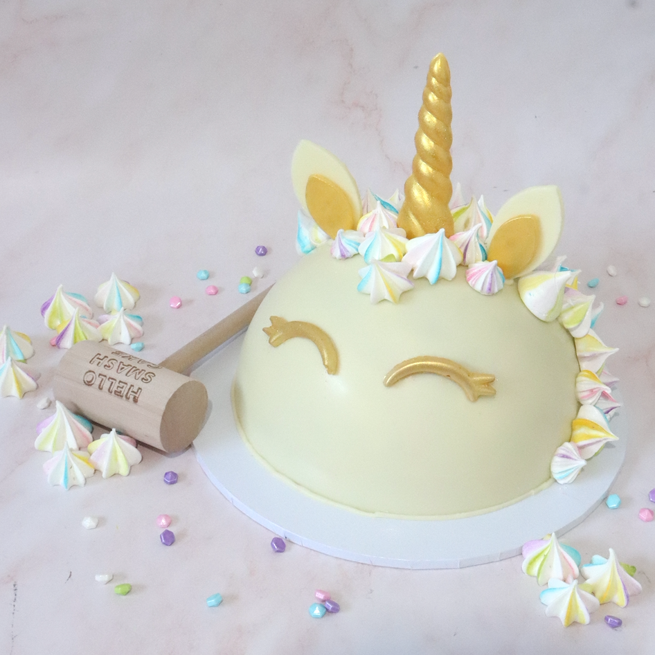 Unicorn Smash Cake